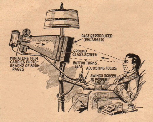 The book reader of the future April 1935 issue of Everyday Science and Mechanics 520x414