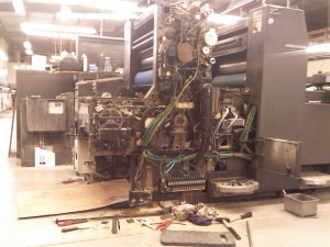 broken printing press